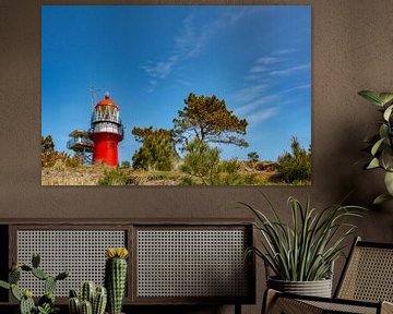 Vuurtoren de Vuurduin op Vlieland. van Ron van der Stappen