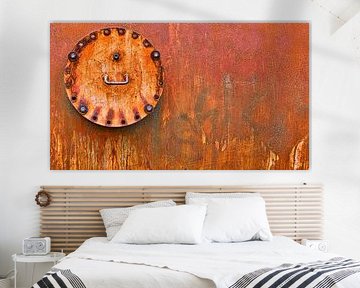 Industrieel rood deksel