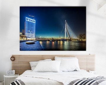 Rotterdam bij nacht van Pieter van Dieren (pidi.photo)