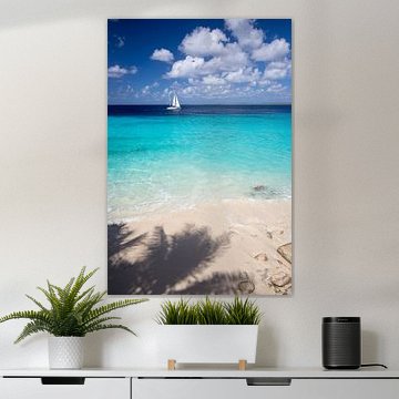 Un voilier sur la mer des Caraïbes