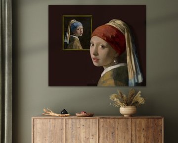 Meisje met de parel - in het museum van Digital Art Studio