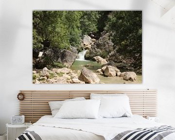 Waterval in La Hoz Andalusië.