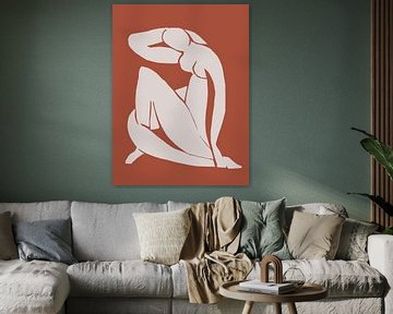 Naakt geïnspireerd door Henri Matisse van Mad Dog Art
