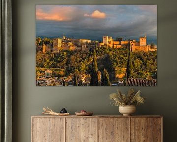 Een avond bij het Alhambra, Granada, Spanje van Henk Meijer Photography