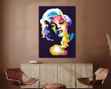 Marilyn Monroe Pop Art van Dico Hendry
