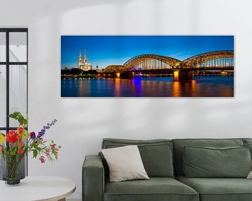 Cologne Cathedral and Hohenzollern Bridge by davis davis