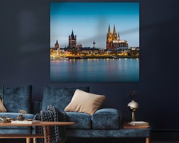 Cologne Rhine bank by davis davis