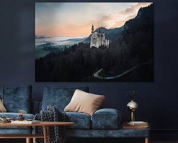 Schloss Neuschwanstein bei Sonnenaufgang von Sven en Roman