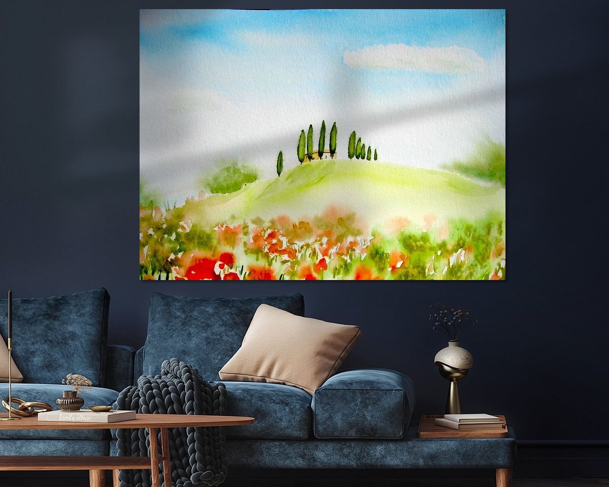 Example of the artwork in a room
