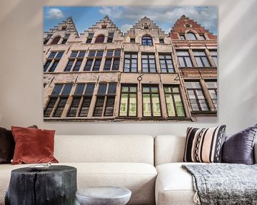 Facades in the center of Antwerp - Belgium by Jolanda Aalbers