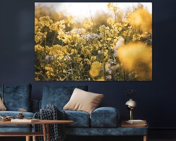 Golden floral display