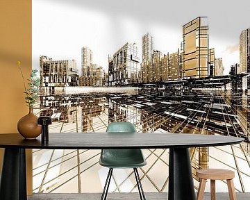Architecture Concept Futuristic City Poster City