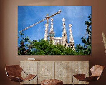 Barcelona - bouwplaats Sagrada Familia van t.ART