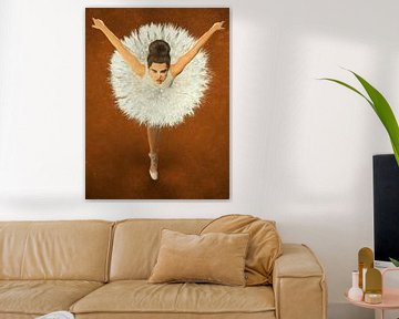Painted ballerina dandelion by Arjen Roos