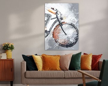 Biker Aquarell Sport #Fahrrad