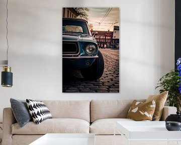 Ford Mustang GT Oldtimer Straßenfotografie Berlin