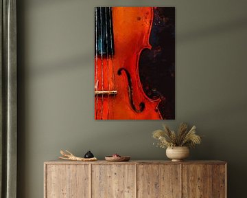 Geige Aquarellmalerei #Geige