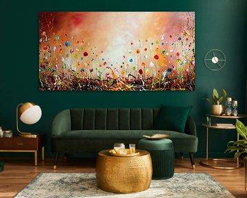 Fleurs de fantaisie sur Gena Theheartofart