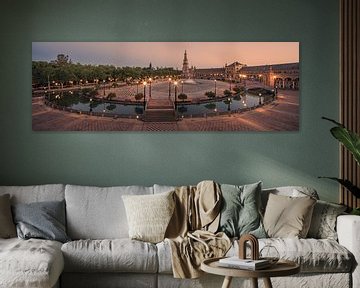 Panorama der Plaza de España, Sevilla