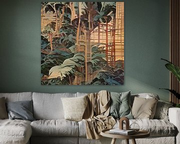tropisch woud no4-B UKIYO-e van Pia Schneider