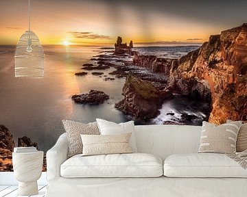 Iceland landscape in the sunset. by Voss photography