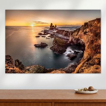 Island Landschaft im Sonnenuntergang. von Voss Fine Art Fotografie