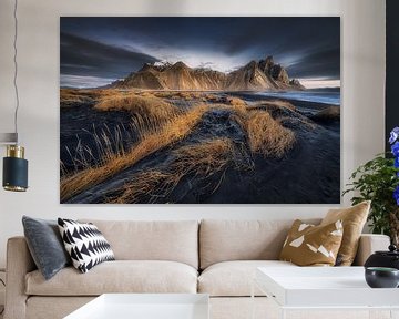 Landschaft am Lava Strand auf der Insel Island. von Voss Fine Art Fotografie