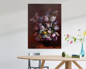 Still life with flowers in motion, after the work of Hans Bollongier by MadameRuiz
