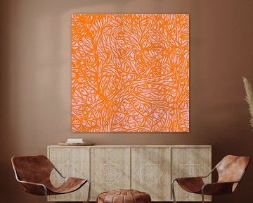 Marokkanischer Sommer Safran Orange von Abstrakt Art