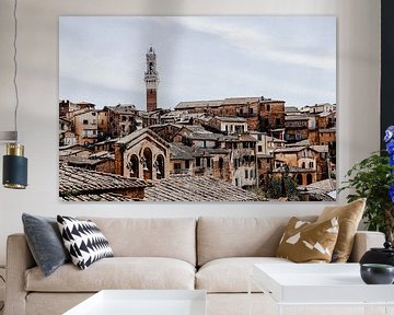 Siena und der Torre del Mangia von Lidushka