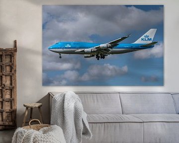 KLM Boeing 747-400 with the name "Guayaquil". by Jaap van den Berg