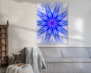 Mandala digital art 'Kristallijn' van Ivonne Fuhren- van de Kerkhof