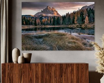 Antornosee in den Dolomiten bei den drei Zinnen. von Voss Fine Art Fotografie