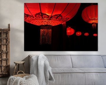 Chinese rode lantaarn voor geluk