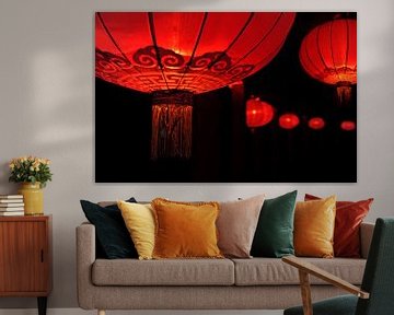 Chinese rode lantaarn voor geluk van Chi