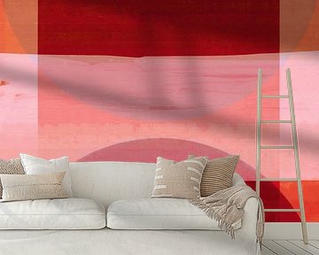 Abstracte Rode Bauhaus Vormen