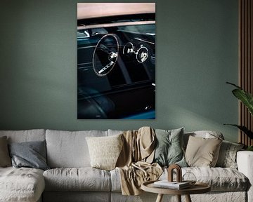 Ford Mustang GT Klassieke Auto Straatfotografie Berlijn van Bastian Otto