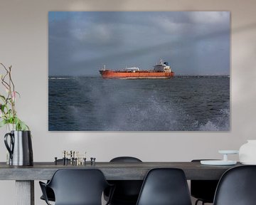 Zeeschip onderweg naar zee bij Hoek van Holland van scheepskijkerhavenfotografie