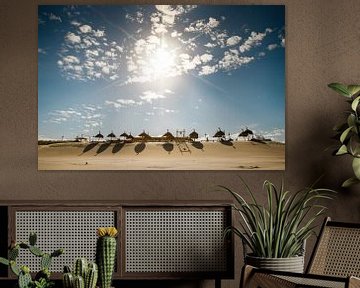 Journée ensoleillée sur la plage de Noordwijk sur Yanuschka Fotografie | Noordwijk