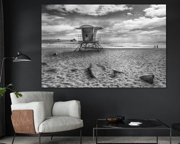 SAN DIEGO Imperial Beach | Monochrom von Melanie Viola