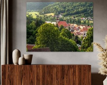 Pfaffenberg Königstein, Saksisch Zwitserland - Stad en Elbedal van Pixelwerk