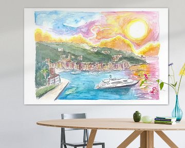 Portofino Italienische Träume mit Luxusyacht und Wasserfront von Markus Bleichner