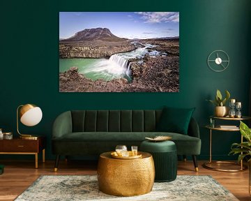 Island, Wasserfall von Edwin Kooren