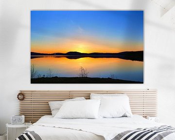 Gouden uur aan het meer