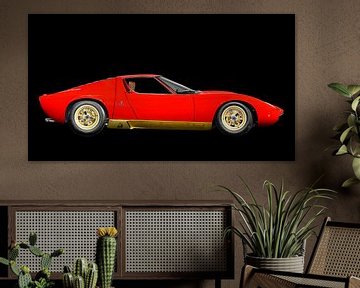 Lamborghini Miura en rouge original sur aRi F. Huber