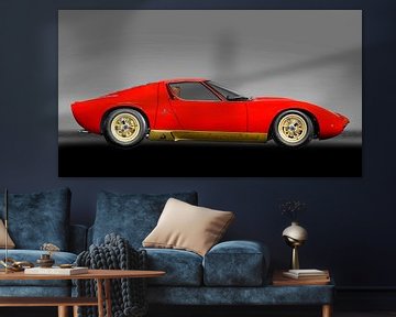 Lamborghini Miura in original red by aRi F. Huber