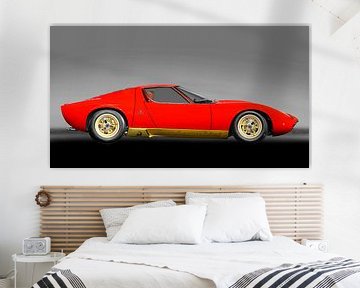 Lamborghini Miura en rouge original sur aRi F. Huber