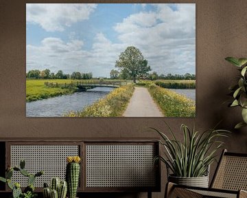 Hollandse weilanden en polders | Blauw, geel, groen