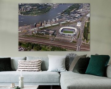 Rotterdam Luchtfoto Feijenoord Feyenoord Stadion de Kuip van Roel Dijkstra
