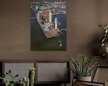 Luchtfoto Rotterdam Kop van Zuid Wilhelminakade van Roel Dijkstra